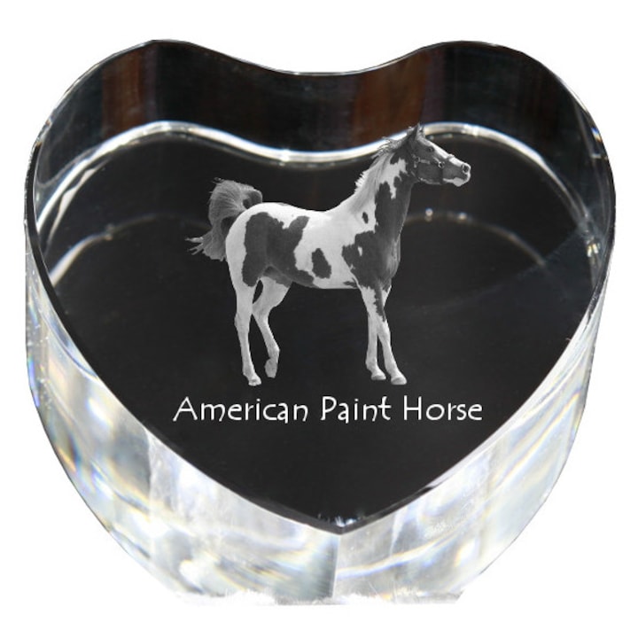 Kristály szív személyre szabott fényképpel, Art-Dog, 7,5x8x5cm, dekoratív