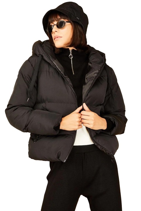 Geaca dama, HiCCUP, Bumbac/Lycra, Negru