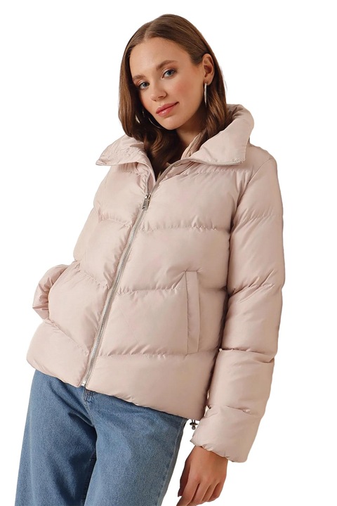 Geaca dama, HiCCUP, Poliester, Bej