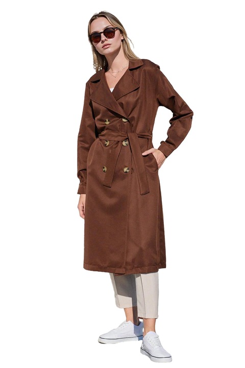 Trenci dama, HiCCUP, Poliester, Maro inchis