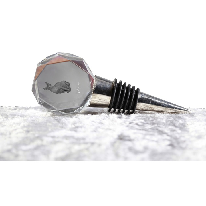 Dop de sticla personalizat Art-Dog, cu imaginea unui animal, cristal, 10.3cm