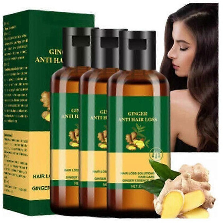 Ulei pentru ingrijirea parului, 3 bucati, ingrediente naturale, eficient impotriva caderii parului