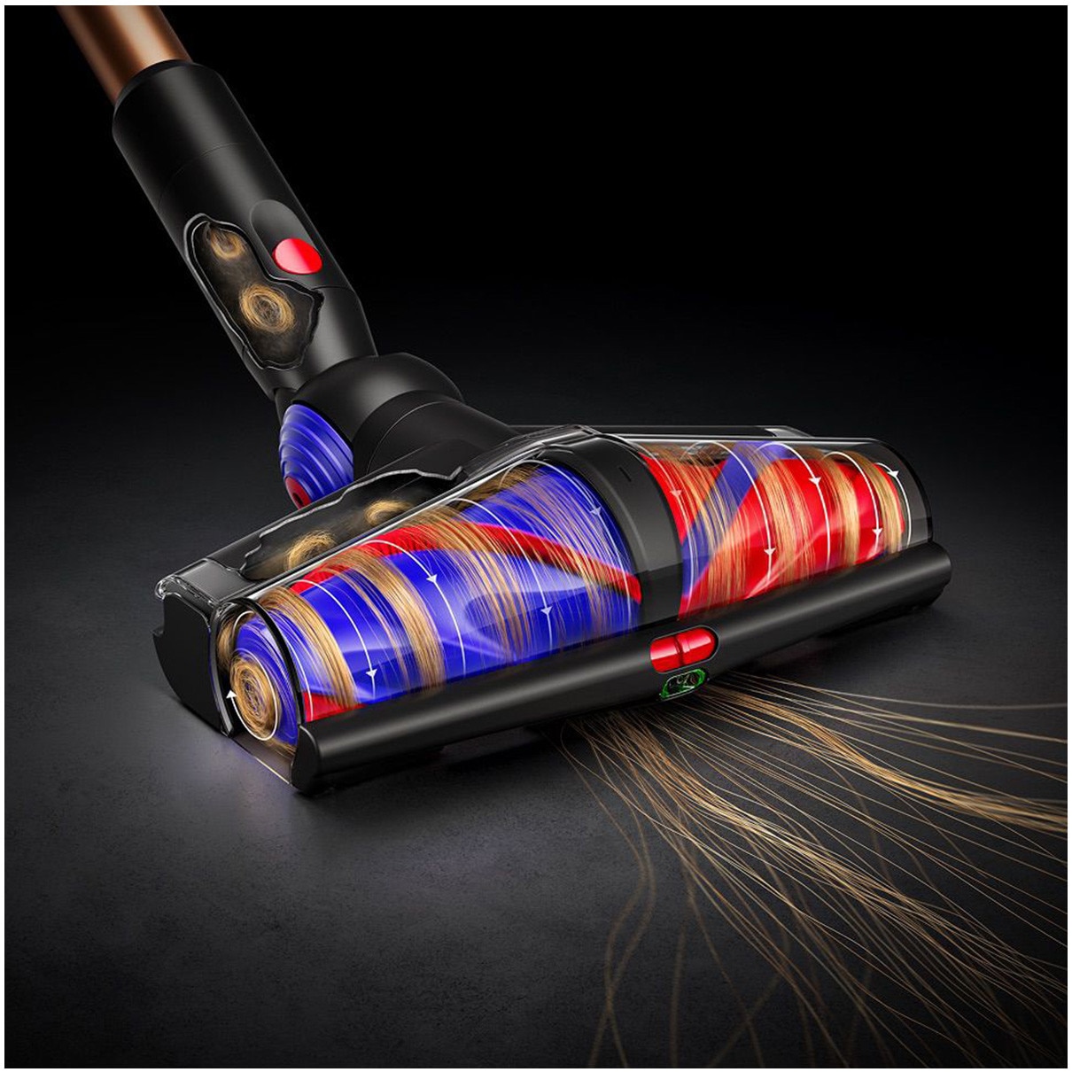 Aspirator vertical cu funcție de spălare Dyson V16 Piston Animal Submarine™ 492969-01, Matte black/Copper