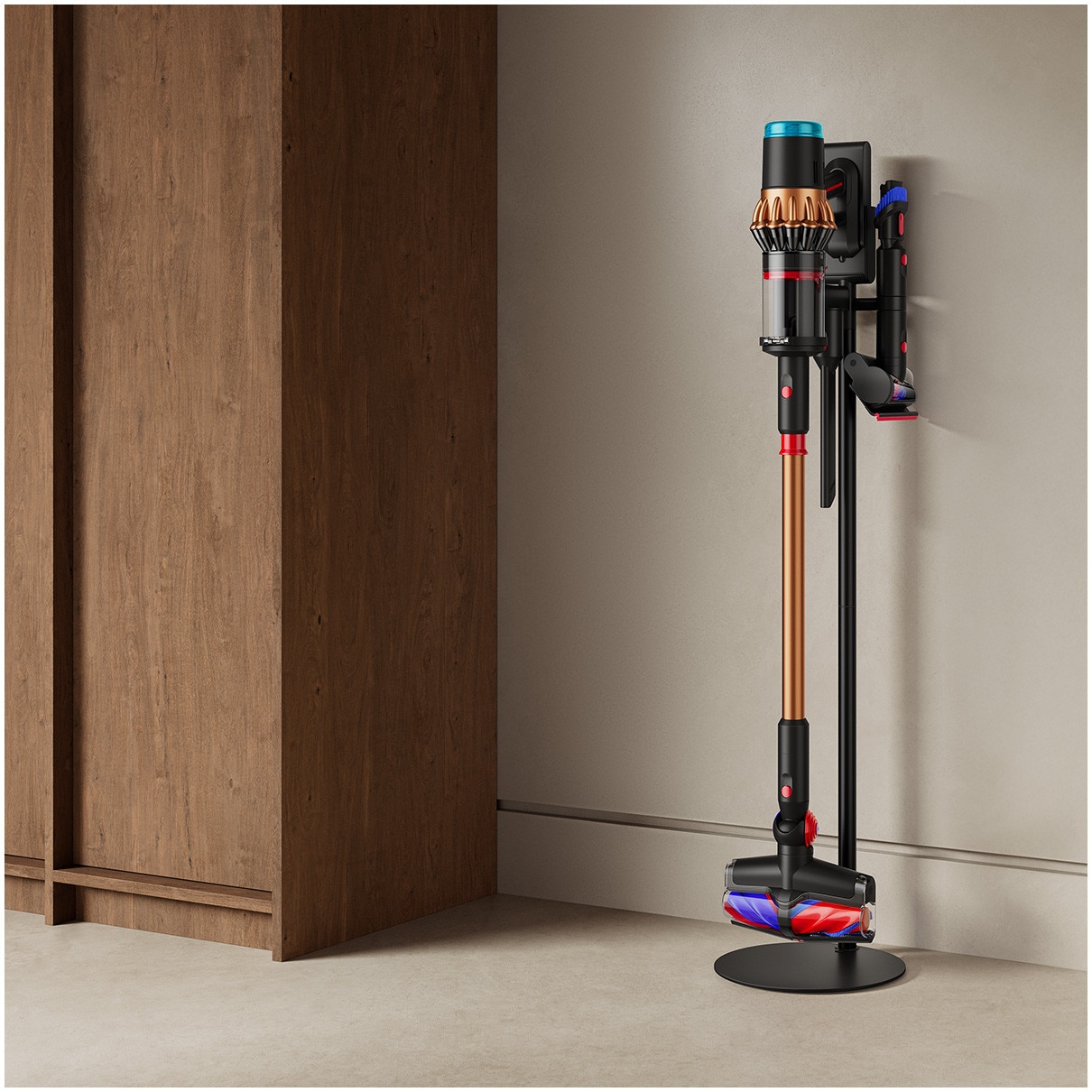 Aspirator vertical cu funcție de spălare Dyson V16 Piston Animal Submarine™ 492969-01, Matte black/Copper