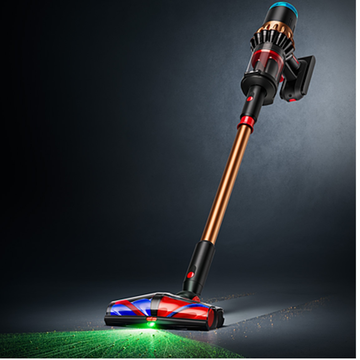 Aspirator vertical cu funcție de spălare Dyson V16 Piston Animal Submarine™ 492969-01, Matte black/Copper