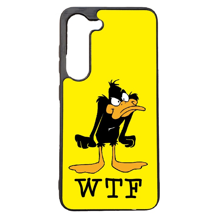 Husa telefon, Daffy Duck, silicon, neagra, pentru Samsung Galaxy S21