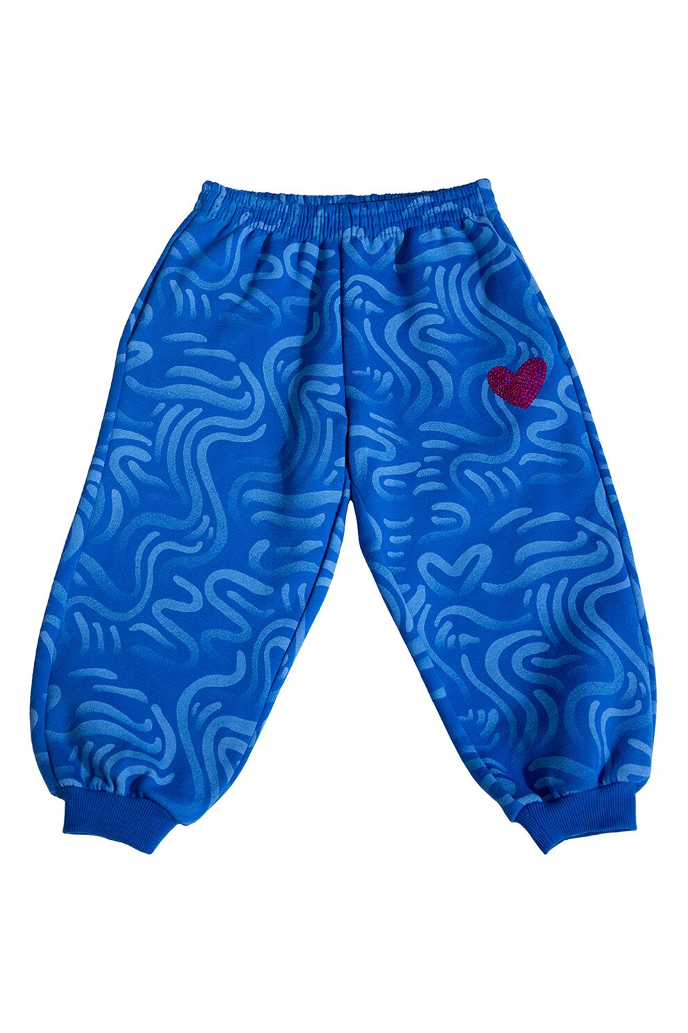 Agatha Ruiz De La Prada, Pantaloni sport lejeri cu model, Albastru, 140 CM