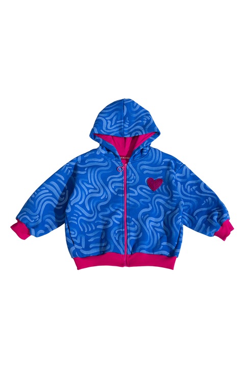 Agatha Ruiz De La Prada, Худи с паднали ръкави и принт, Син