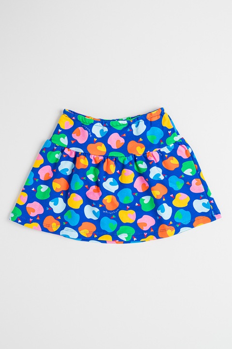 Agatha Ruiz De La Prada, Къса пола с графична шарка, Шафраново жълто/Индигово синьо/Розово