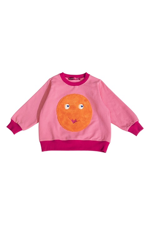 Agatha Ruiz De La Prada, Суитшърт совално деколте и фигурален принт, Фуксия