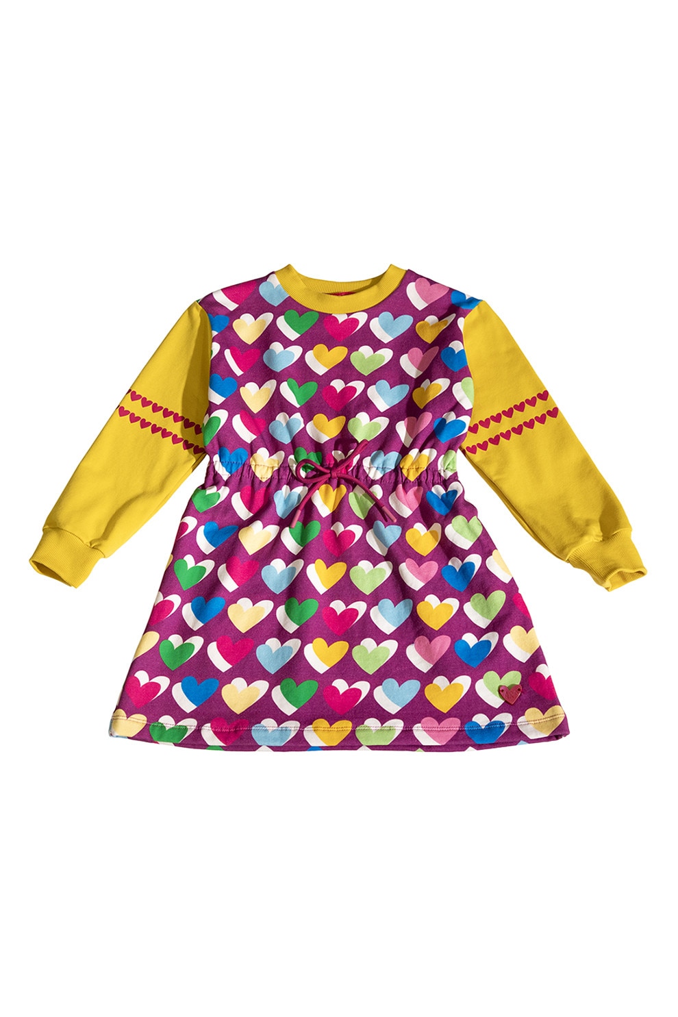 Agatha Ruiz De La Prada, Rochie evazata cu maneci lungi, Multicolor, 128 CM