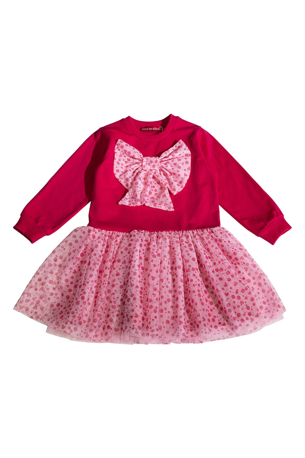 Agatha Ruiz De La Prada, Rochie cu funda si tul, Multicolor, 152 CM