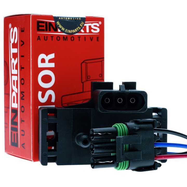 MAP szenzor Einparts Automotive Opel, Citroen, Volvo, Hyundai, Peugeot modellekhez, 3 csatlakozó, 2 rögzítési pont