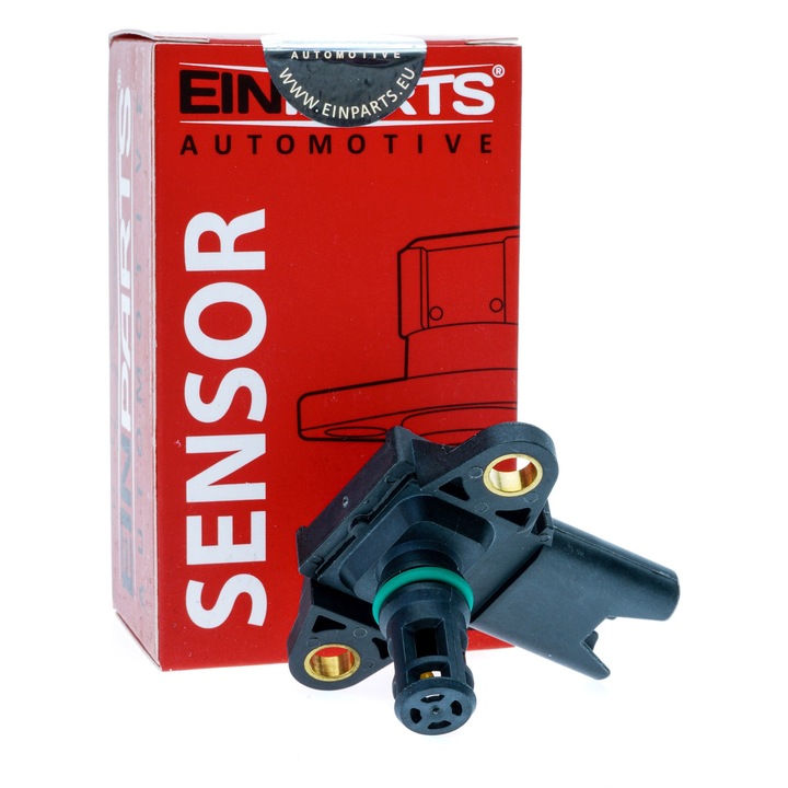 Senzor MAP presiune colector admisie EinParts Automotive pentru BMW, 4 pini, oval