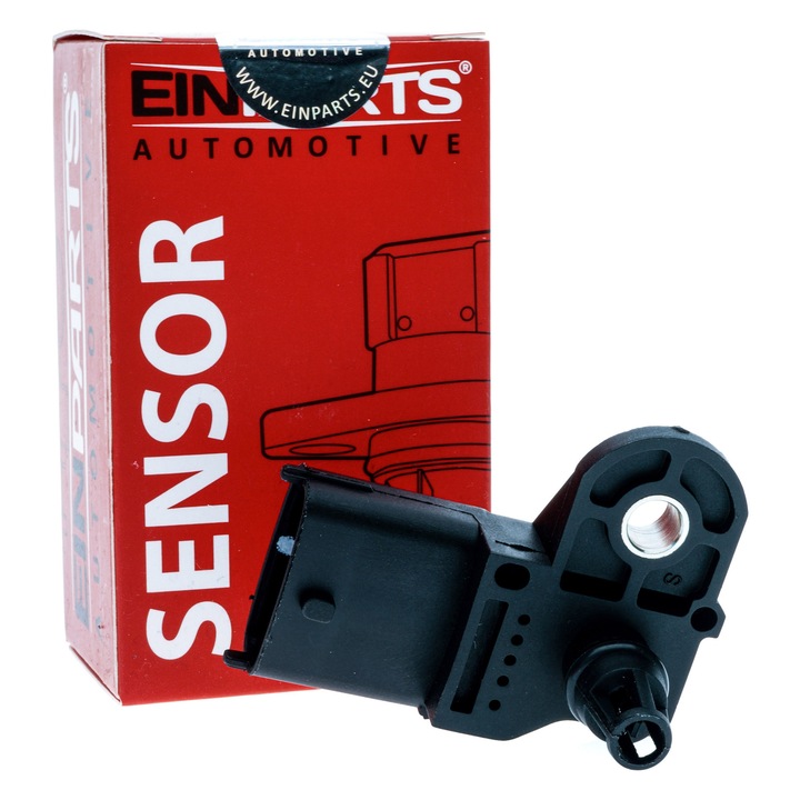 Senzor MAP presiune colector admisie EinParts Automotive, 4 pini, oval, pentru Chevrolet, Citroen, Fiat, Honda