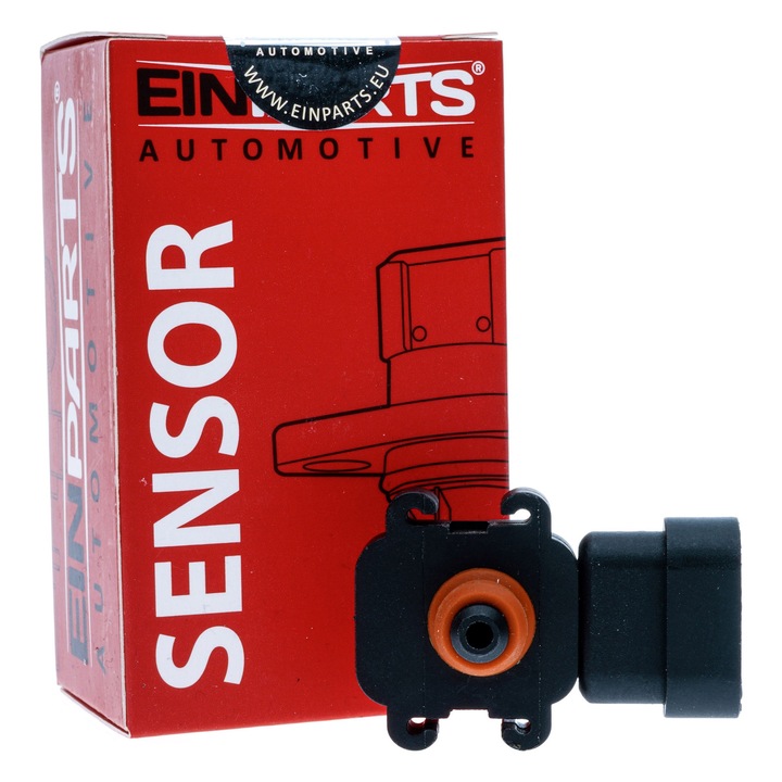 Senzor MAP presiune colector admisie EinParts Automotive, 3 pini, oval, 2 prinderi, pentru Chevrolet, Cadillac, Hummer, Buick
