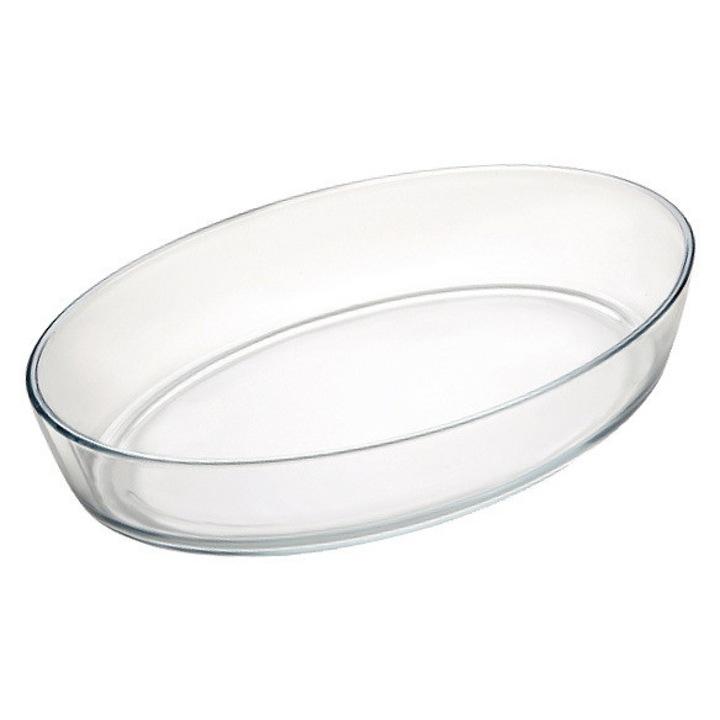 Net-Pol 2,4 l-es ovális hőálló tál, 30x21 cm