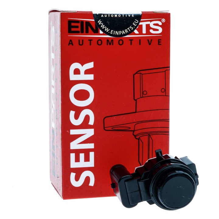 EinParts Automotive parkolóérzékelő, ultrahangos, 3 portos, fekete