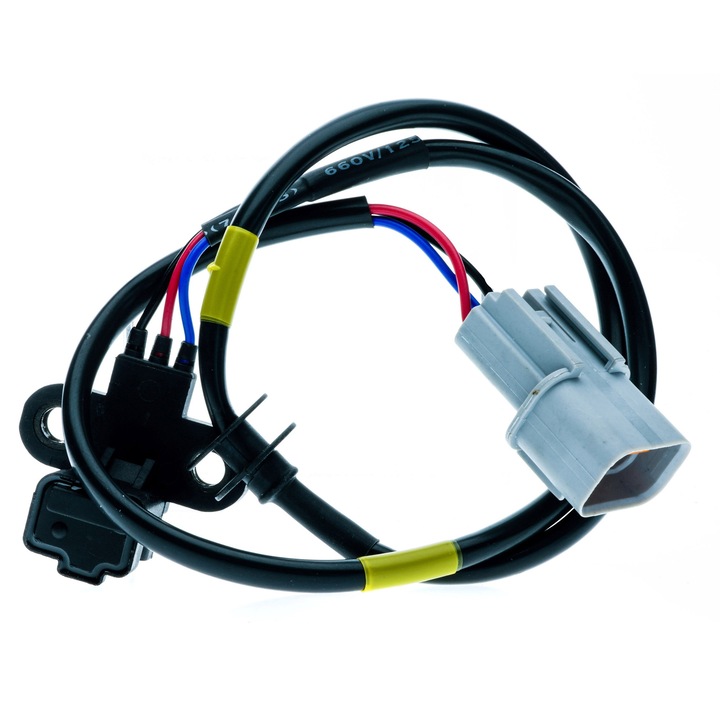 CKP főtengely pozíció érzékelő EinParts Automotive Mitsubishi Pajero II, Pajero Sport I számára, 3 csatlakozós, Hall típusú, téglalap alakú