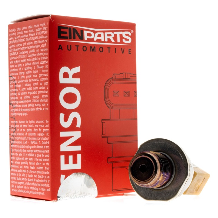 Üzemanyagnyomás-érzékelő, EinParts Automotive, Audi A1, A3, A5, A6, Q5 modellekhez, 3 csatlakozós