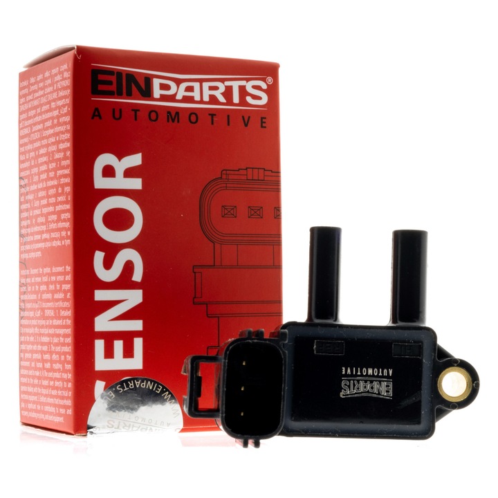 Kipufogógáz nyomásérzékelő, EinParts Automotive Fordhoz, Jaguarhoz, Land Roverhez, Volvohoz, 3 csatlakozóval