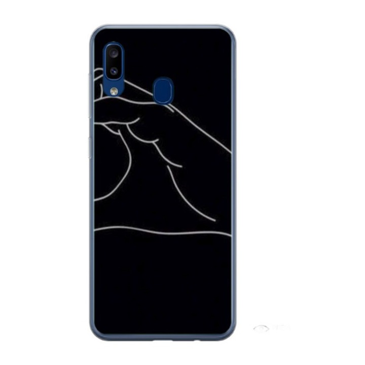 Husa personalizata HQ Print si Folie de Silicon pentru Samsung Galaxy A40, Foreverand Always #2, S1D1M0095, Atlas