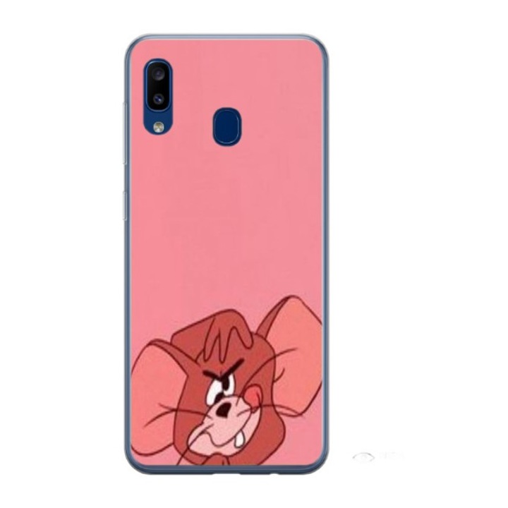 Husa personalizata HQ Print si Folie de Silicon pentru Samsung Galaxy A40, Jerry #2, S1D1M0105, Atlas