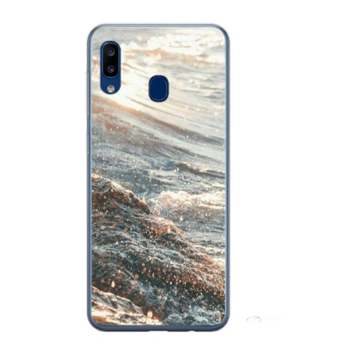 Husa personalizata HQ Print pentru Samsung Galaxy A40, Ocean Water #1, S1D1M0200, Atlas