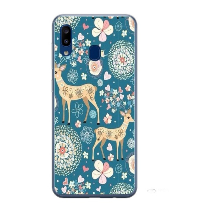 Husa personalizata HQ Print si Folie de Silicon pentru Samsung Galaxy A40, Mandela #1, S1D1M0254, Atlas