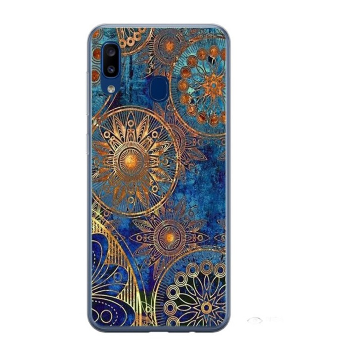 Husa personalizata HQ Print si Folie de Silicon pentru Samsung Galaxy A40, Mandela #3, S1D1M0256, Atlas
