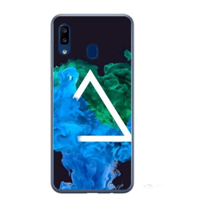 Husa personalizata HQ Print si Folie de Silicon pentru Samsung Galaxy A40, Colorful #4, S1D1M0299, Atlas
