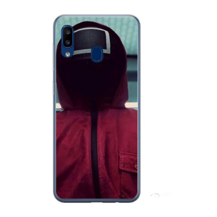 Husa personalizata HQ Print si Folie de Silicon pentru Samsung Galaxy A40, Squid Game #2, S1D1M0174, Atlas