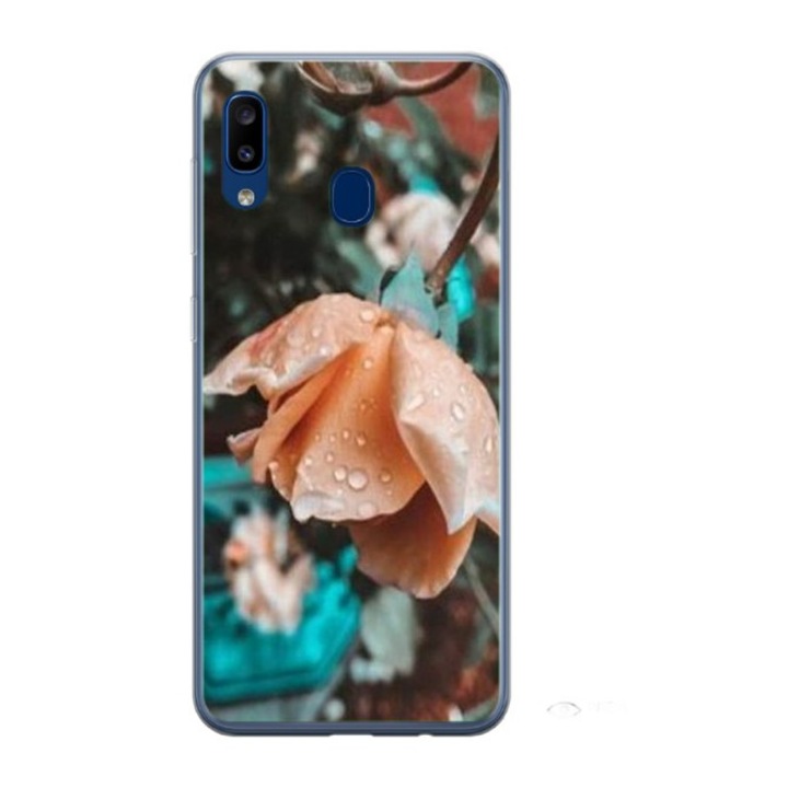 Husa personalizata HQ Print 360 de grad pentru Samsung Galaxy A20, Flowers #10, S1D1M0149, Atlas