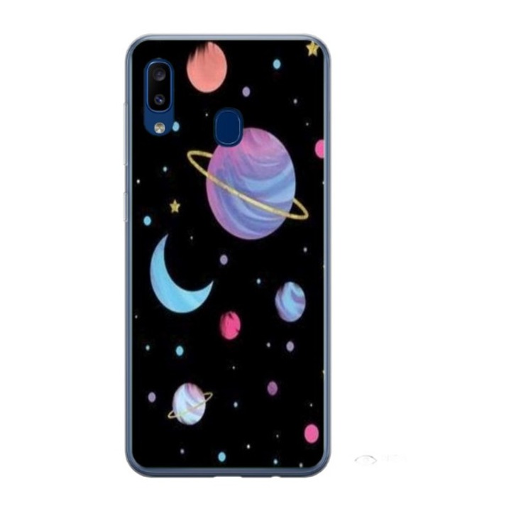 Husa personalizata HQ Print pentru Samsung Galaxy A40, Colorful #6, S1D1M0311, Atlas