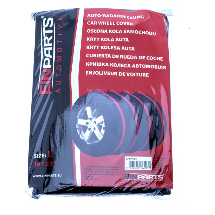 Huse auto Einparts Automotive, pentru roti 16-23", set 4 bucati, impermeabile, rezistente la uzura