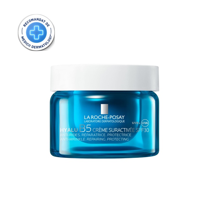 Crema Supra-Activata cu Acid Hialuronic si SPF30, cu efect antirid, Hyalu B5. La Roche-Posay, 50ml