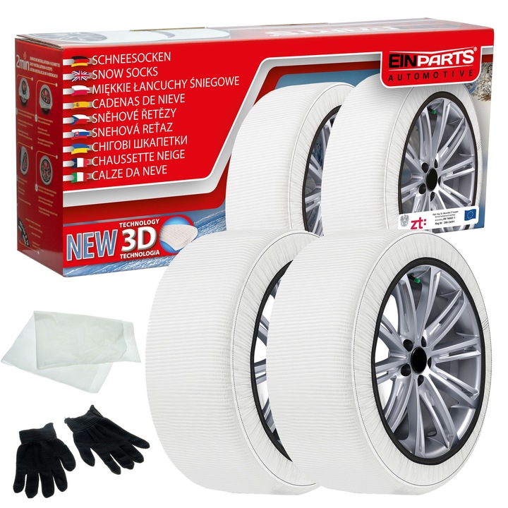 Autóláncok Einparts Automotive, S, 2 darab, fehér