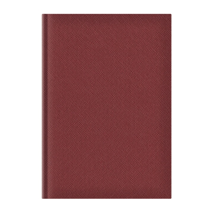 Agenda A5 Adria, Nedatata, Hartie Ivory, Coperta Maro Roscat