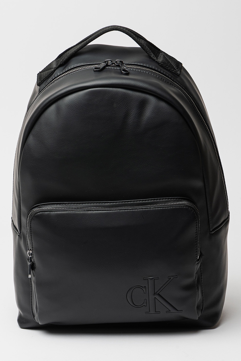 CALVIN KLEIN, Rucsac cu monograma logo in relief, Negru