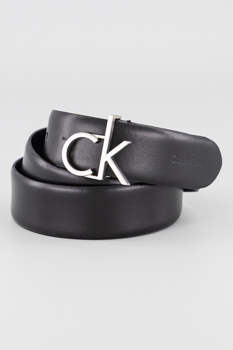 CALVIN KLEIN, Кожен колан с тока с игла, 90