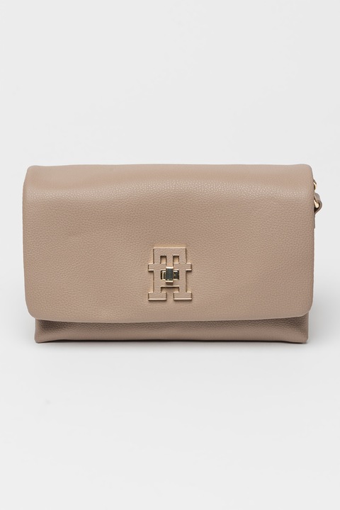 Tommy Hilfiger, Keresztpántos táska logóval, Tópbarna