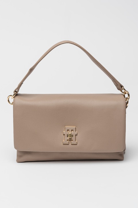 Tommy Hilfiger, Keresztpántos táska levehető pánttal, Tópbarna