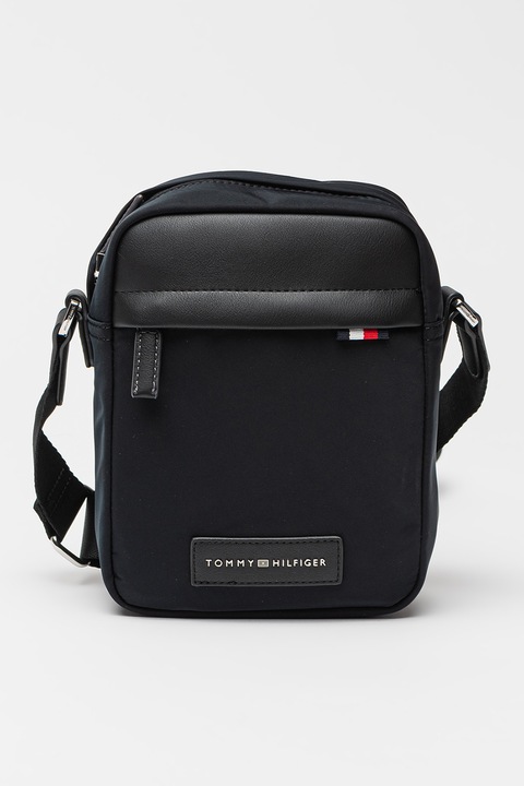 Tommy Hilfiger, Mini Reporter keresztpántos táska, Fekete