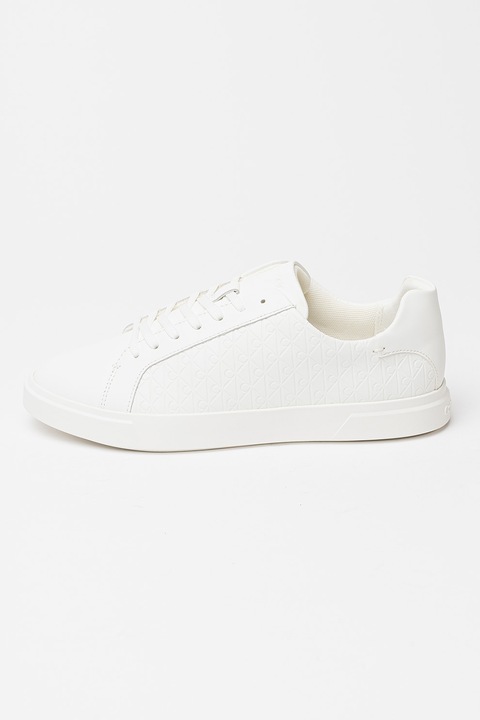 CALVIN KLEIN, Sneaker logóval, Törtfehér