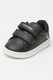 CALVIN KLEIN, Pantofi sport din piele ecologica cu velcro, Negru, Alb murdar, 31 EU