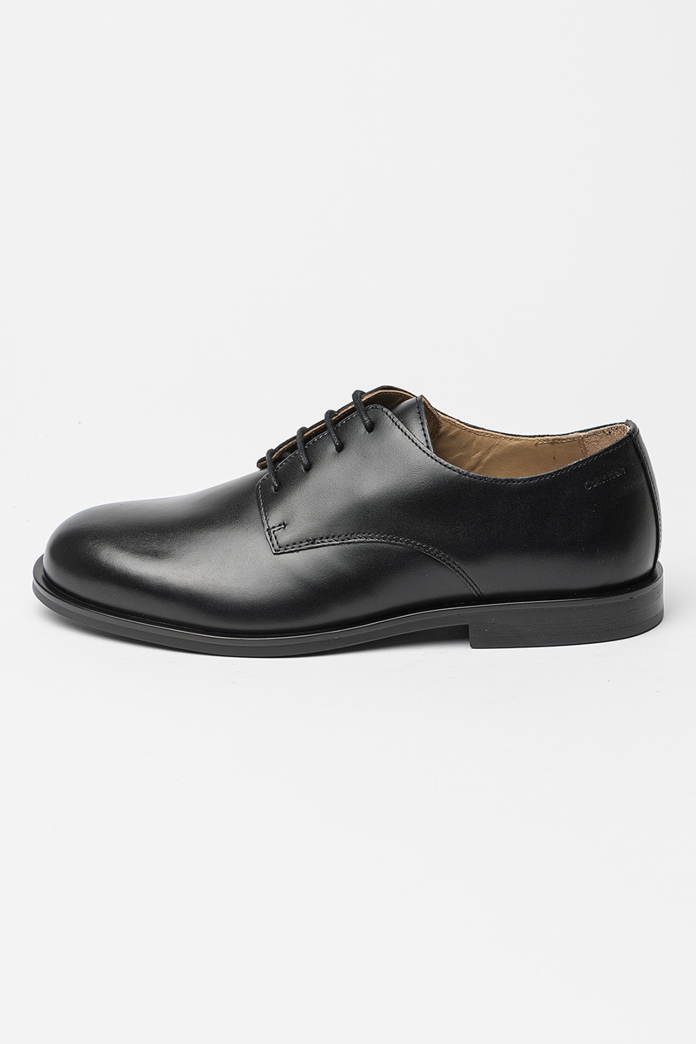 CALVIN KLEIN, Pantofi derby din piele, Negru, 40
