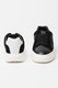 CALVIN KLEIN JEANS, Pantofi sport din piele intoarsa si material textil cu logo si aspect masiv, Negru/Alb murdar