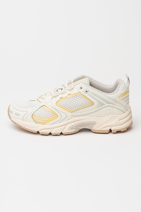 Tommy Jeans, Archive 97 sneaker, Csontszín/Világosszürke/Halványsárga