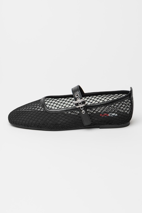 Tommy Jeans, Мрежести пантофки Mary-Jane, Черен, 40