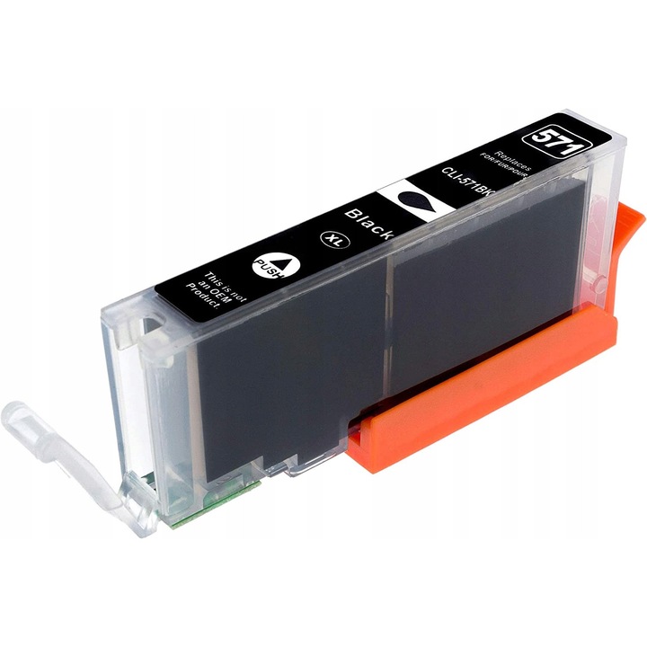 Kompatibilis tintapatron CLI-571XL CLI571XL, fekete black, 13 ml, CANON PIXMA MG 5700 MG 5750 MG 5751 MG 5752 MG 5753 MG 6800 MG 6850 MG 6851 MG 6852 MG 6853 MG 7750 MG 7751 MG 7752 MG 7753 TS 5000 TS 5050 TS 5051 TS 5053 TS 5055